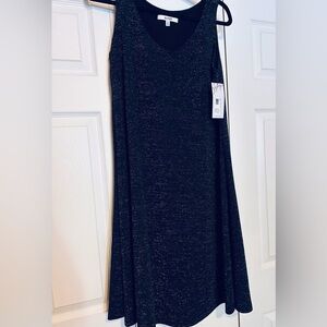 Sympli Black Sparkle Tank Dress